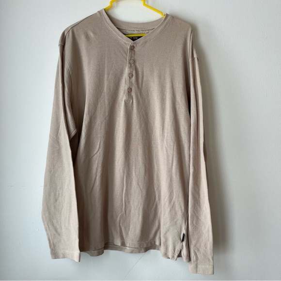 Weir Golf long sleeve waffle men’s neutral minimal activewear shirt size medium - Picture 1 of 9